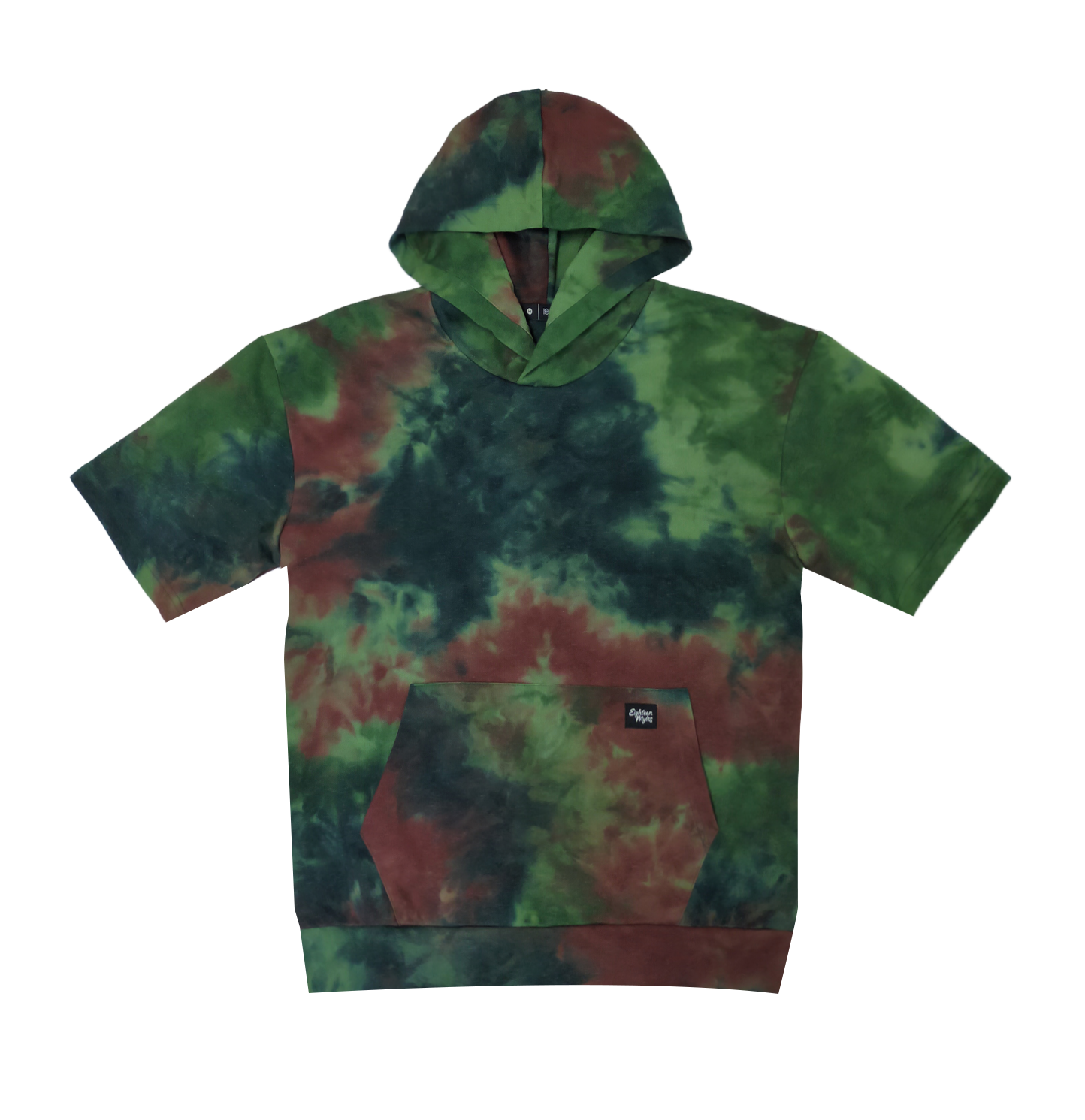 Short sleeve tie dye hoodie 2025