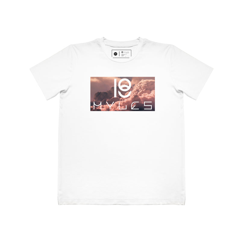 BOX LOGO CLOUDS EMBOSSED COTTON T-SHIRT