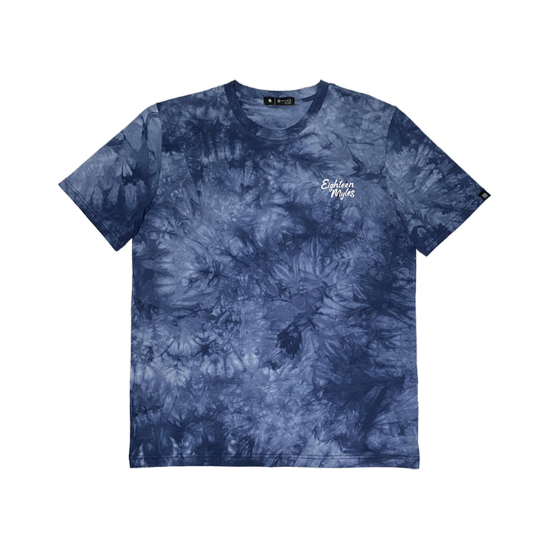 TRENCHED BLUE TIE DYE T-SHIRT