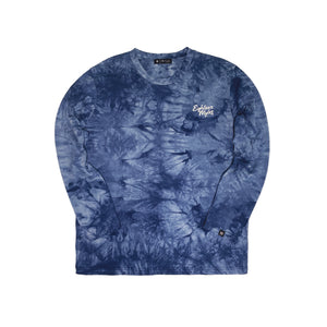 TRENCHED BLUE TIE DYE L/S T-SHIRT