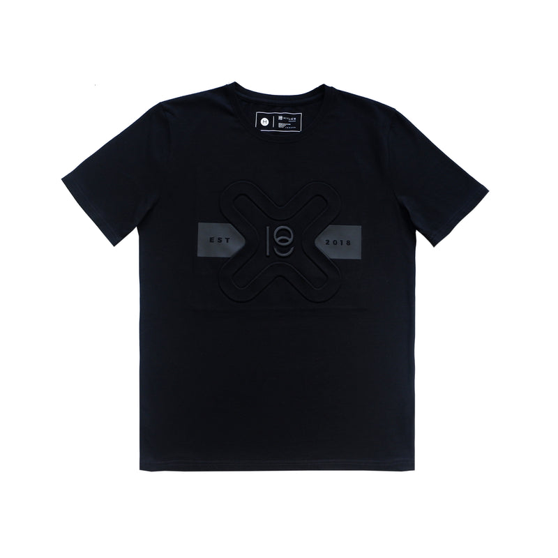 X SEAL EMBOSSED COTTON T-SHIRT